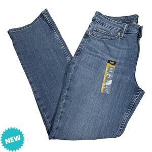 Lee Jeans Womens 8 Short 30x30 Bootcut Denim Blue Stretch NWOT